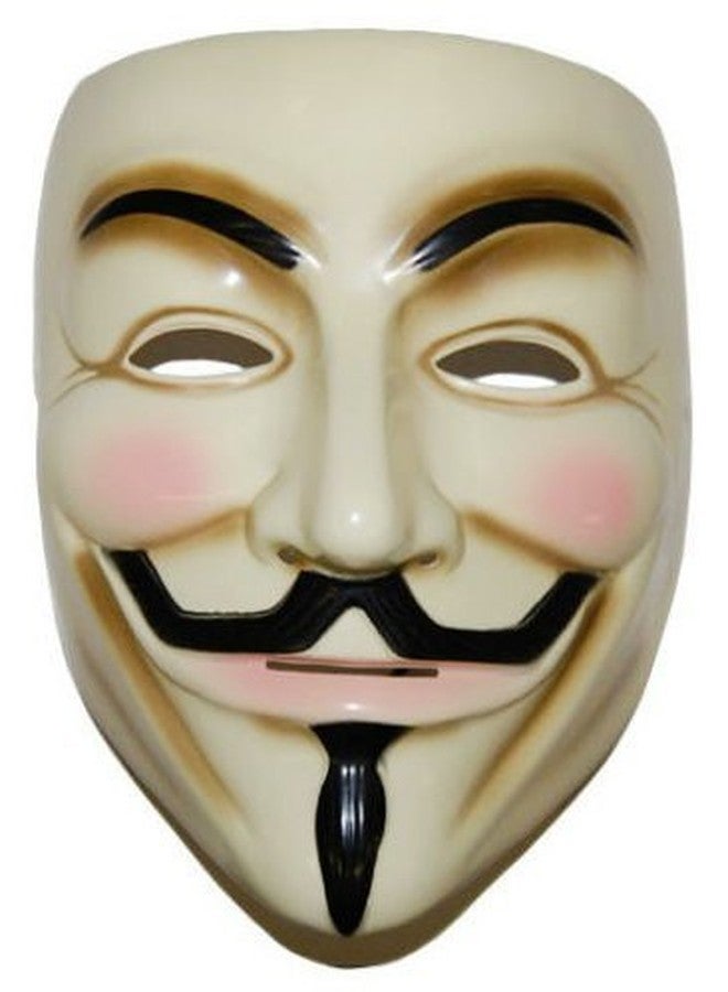 PINDIA V for Vendetta Party Mask Halloween Anonymous Guy Fawkes Fancy Dress Adult Costume Acessory - Image 1